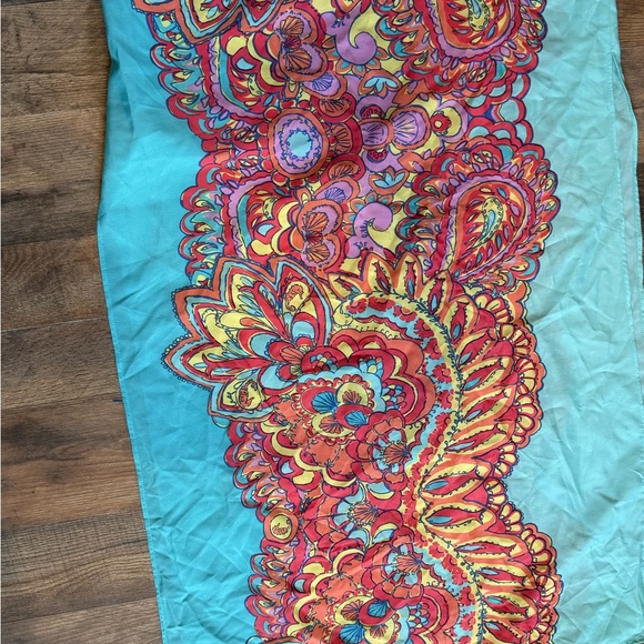 Lilly Pulitzer Emmett Strapless Colorful Maxi Dress with Paisley Design Size L - Picture 4 of 8